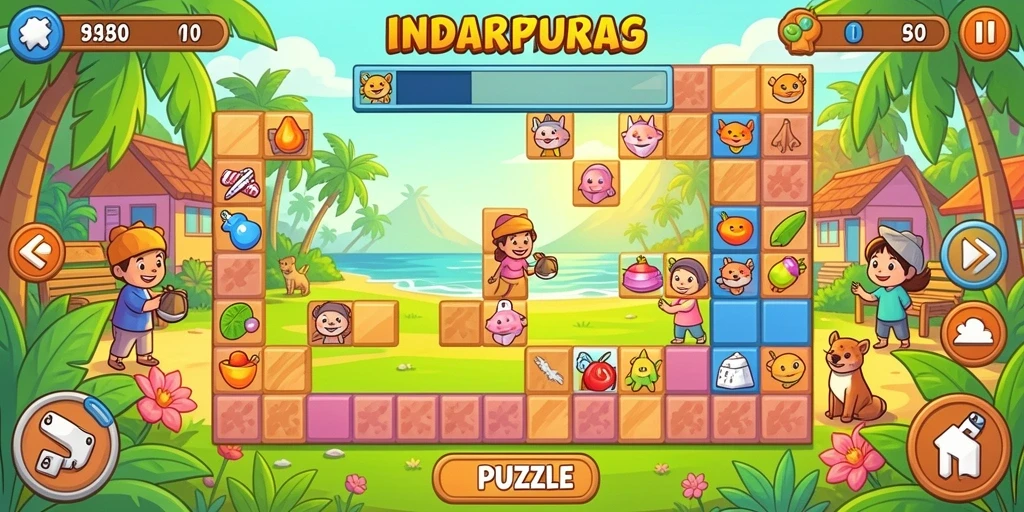 Tangkapan layar menampilkan karakter utama dalam aksi.